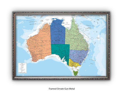 Australia Map  Poster