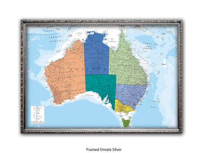 Australia Map  Poster