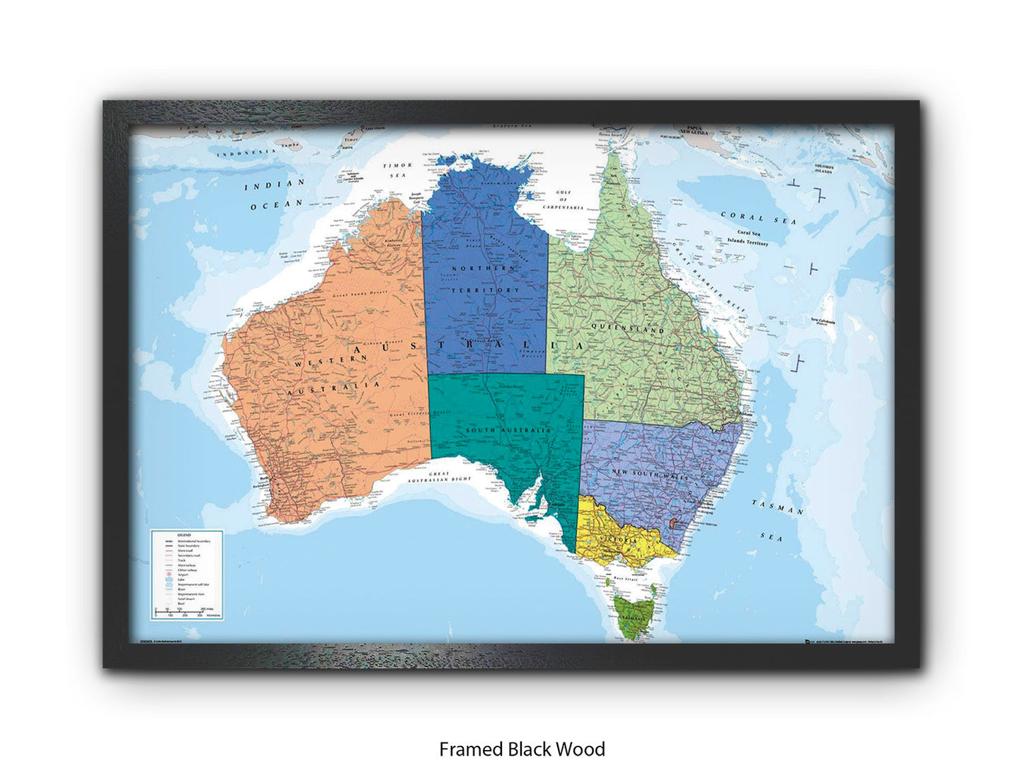 Australia Map  Poster