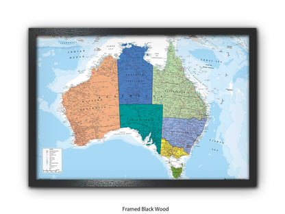 Australia Map  Poster