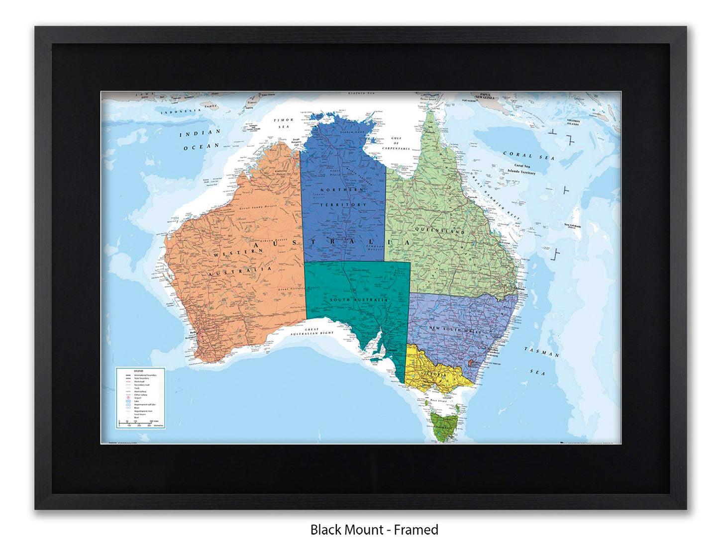 Australia Map  Poster