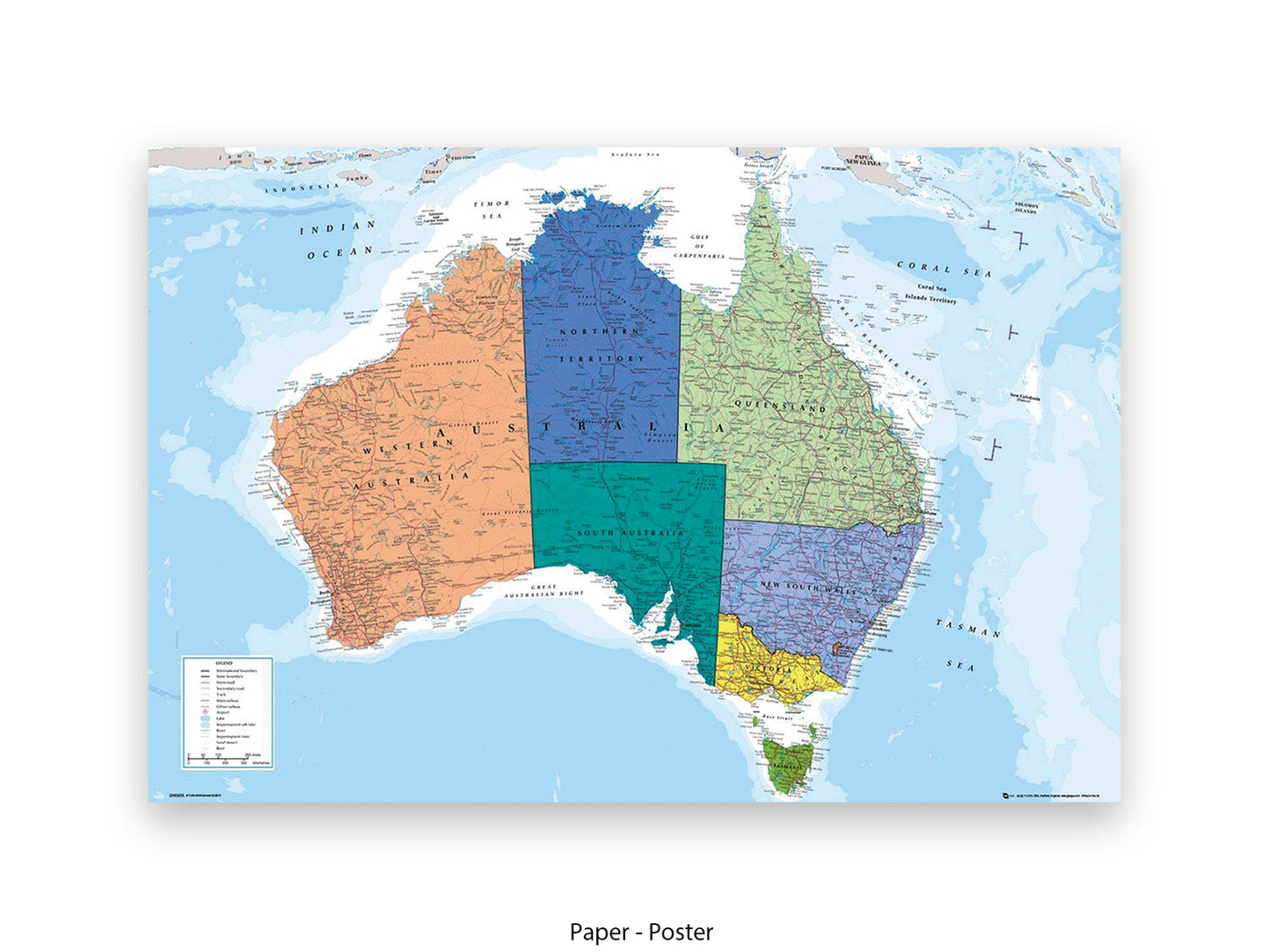 Australia Map  Poster