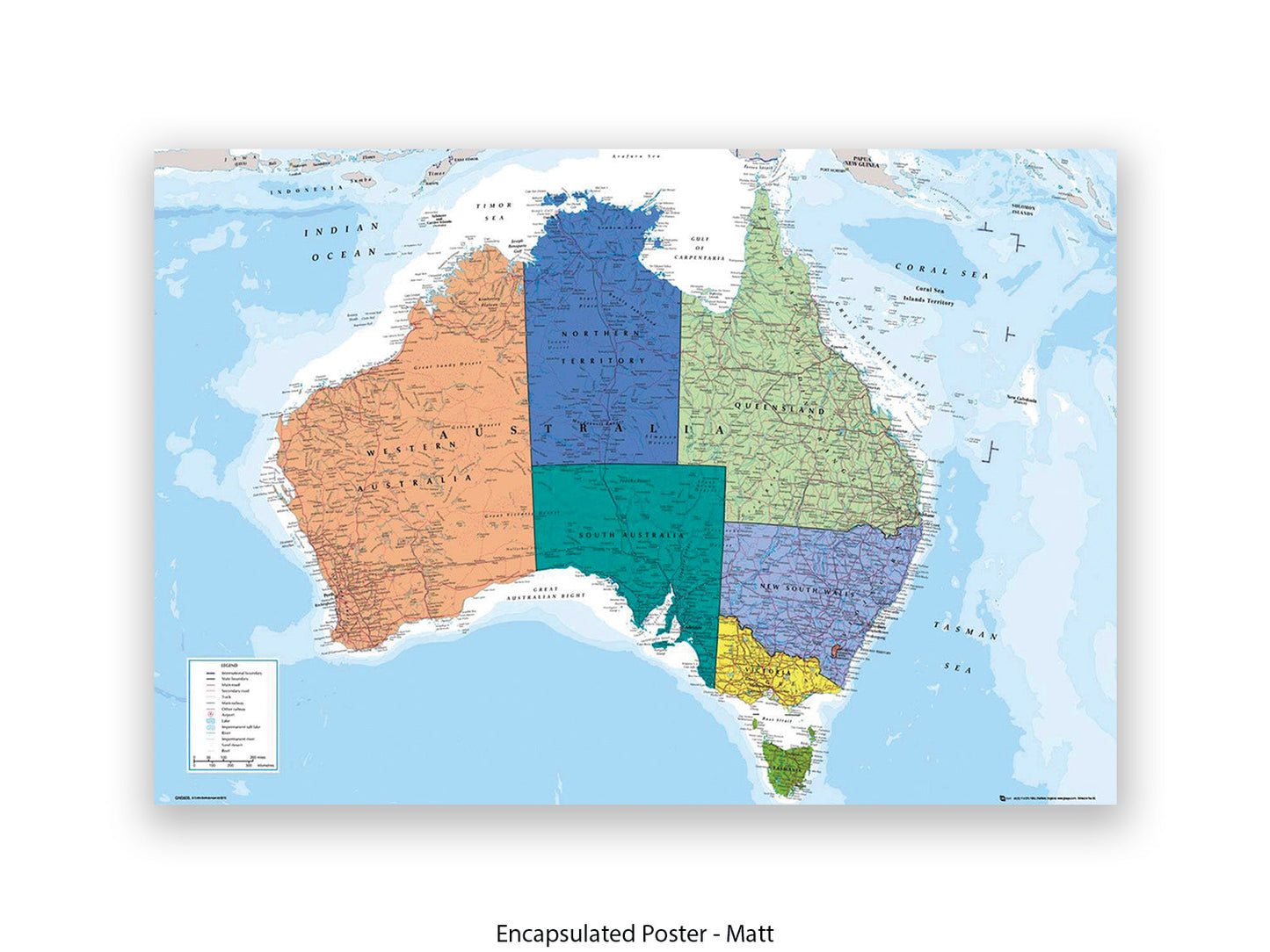 Australia Map  Poster