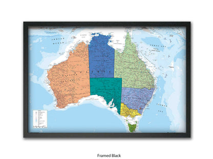 Australia Map  Poster