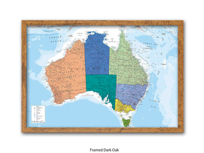 Australia Map  Poster