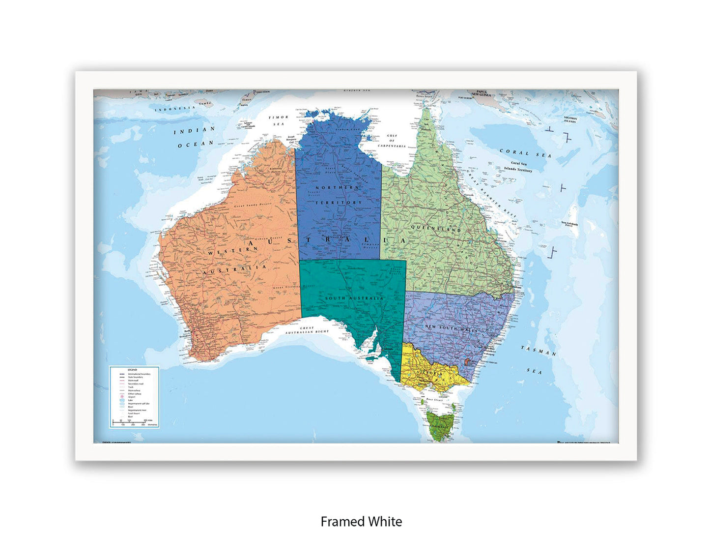 Australia Map  Poster
