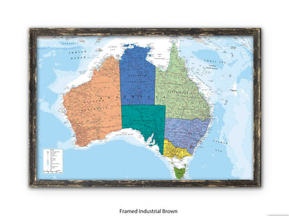 Australia Map  Poster