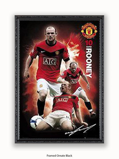 Manchester Utd  Wayne Rooney Poster