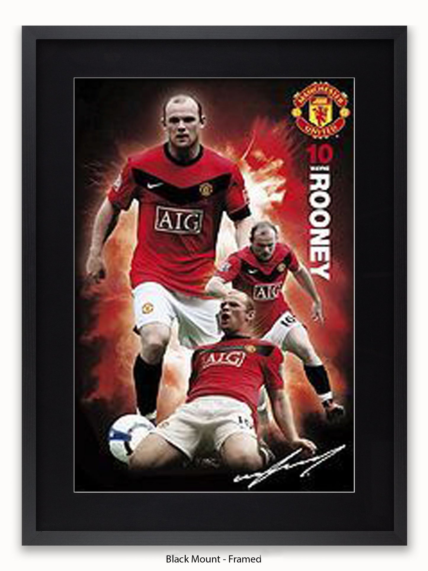 Manchester Utd  Wayne Rooney Poster