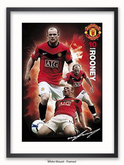 Manchester Utd  Wayne Rooney Poster