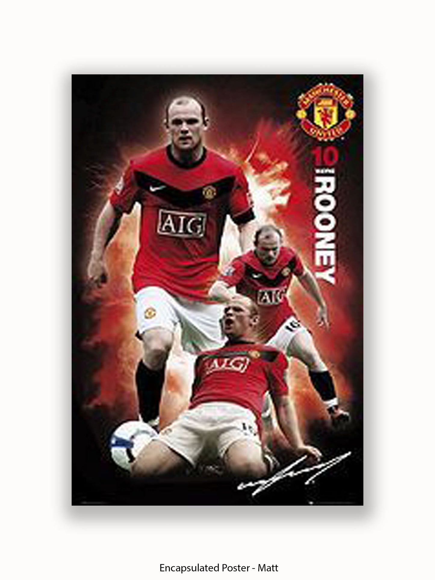 Manchester Utd  Wayne Rooney Poster
