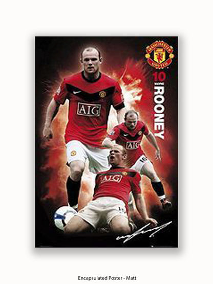 Manchester Utd  Wayne Rooney Poster