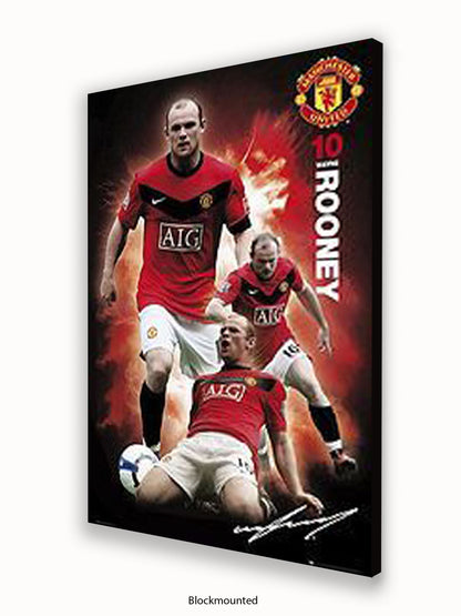 Manchester Utd  Wayne Rooney Poster