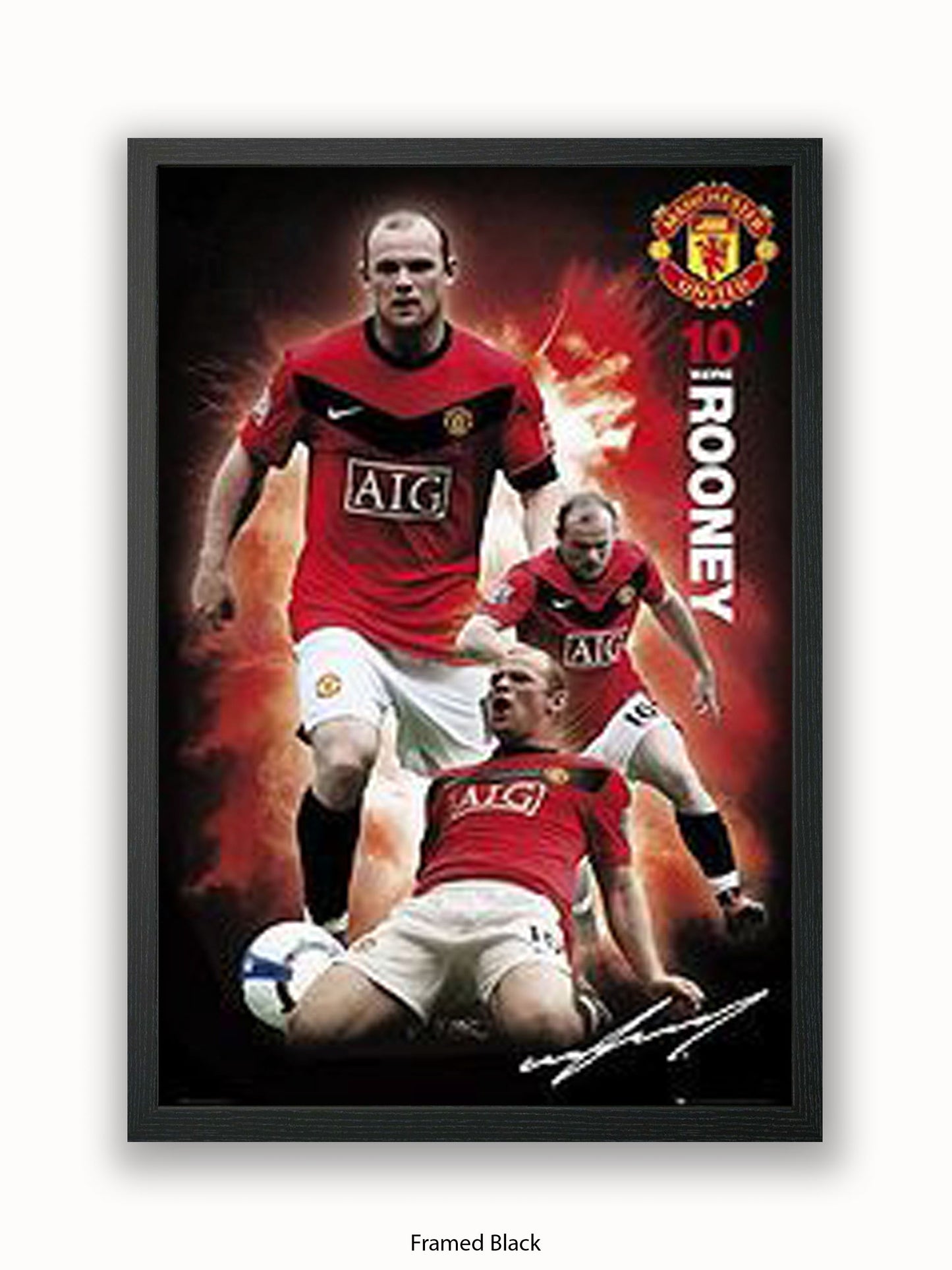 Manchester Utd  Wayne Rooney Poster