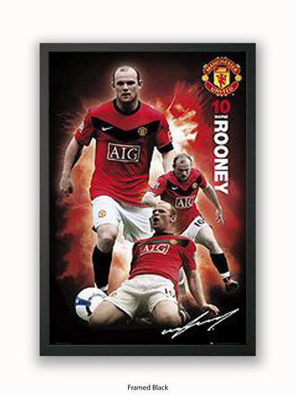 Manchester Utd  Wayne Rooney Poster
