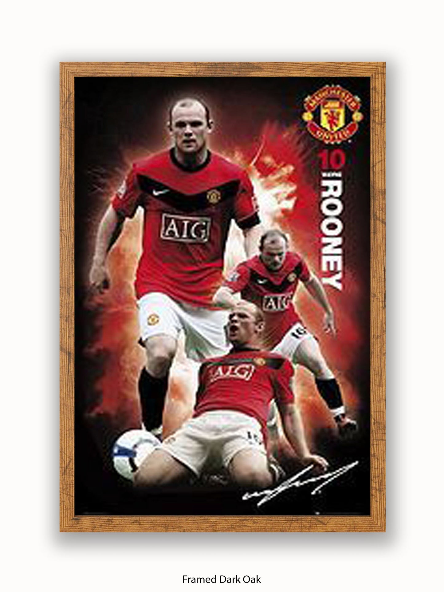 Manchester Utd  Wayne Rooney Poster
