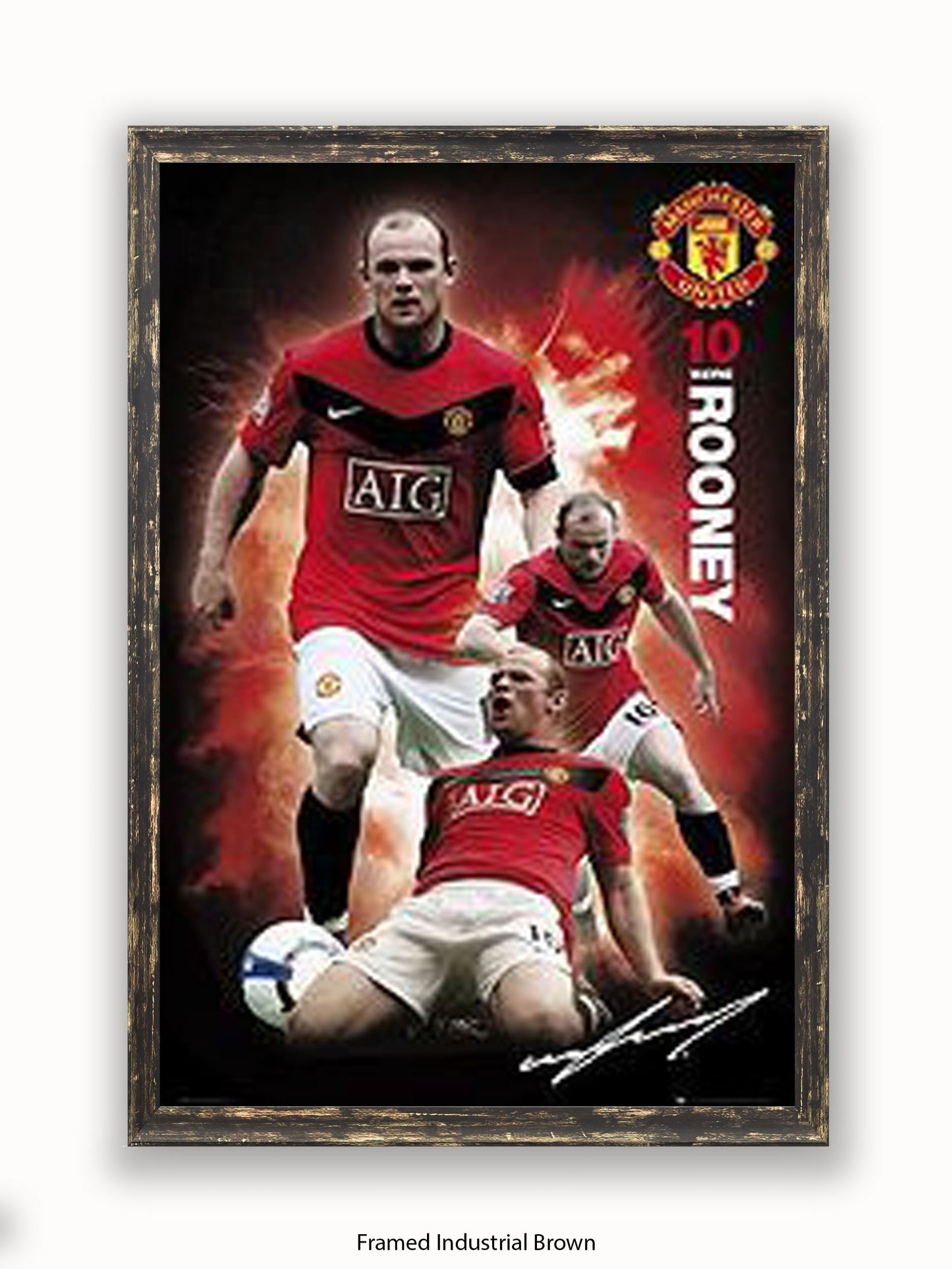 Manchester Utd  Wayne Rooney Poster