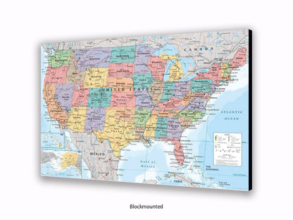 United States Map Poster