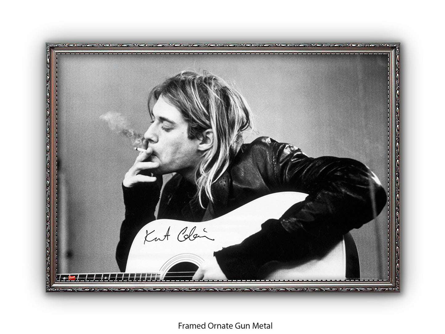Nirvana - Kurt Cobain - smoking  - Poster