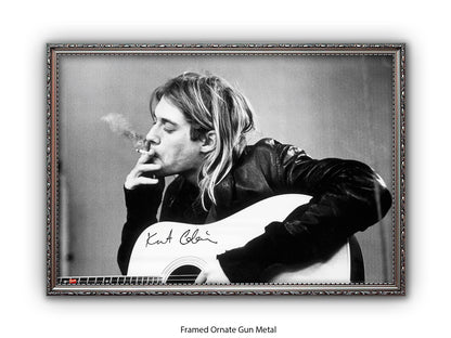 Nirvana - Kurt Cobain - smoking  - Poster