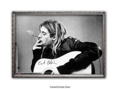 Nirvana - Kurt Cobain - smoking  - Poster