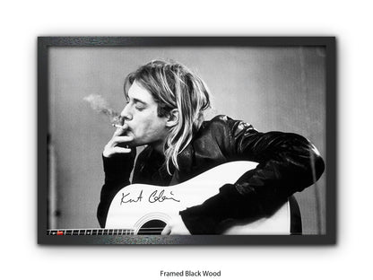 Nirvana - Kurt Cobain - smoking  - Poster