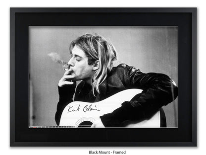 Nirvana - Kurt Cobain - smoking  - Poster
