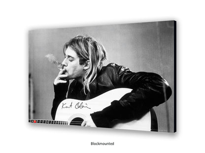 Nirvana - Kurt Cobain - smoking  - Poster