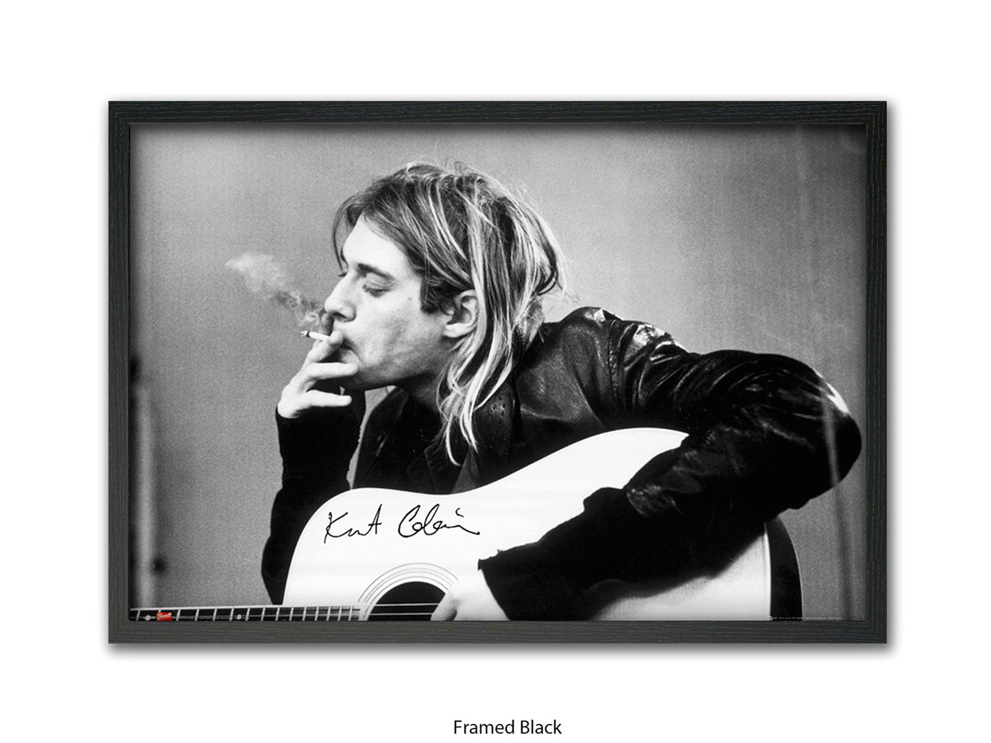 Nirvana - Kurt Cobain - smoking  - Poster