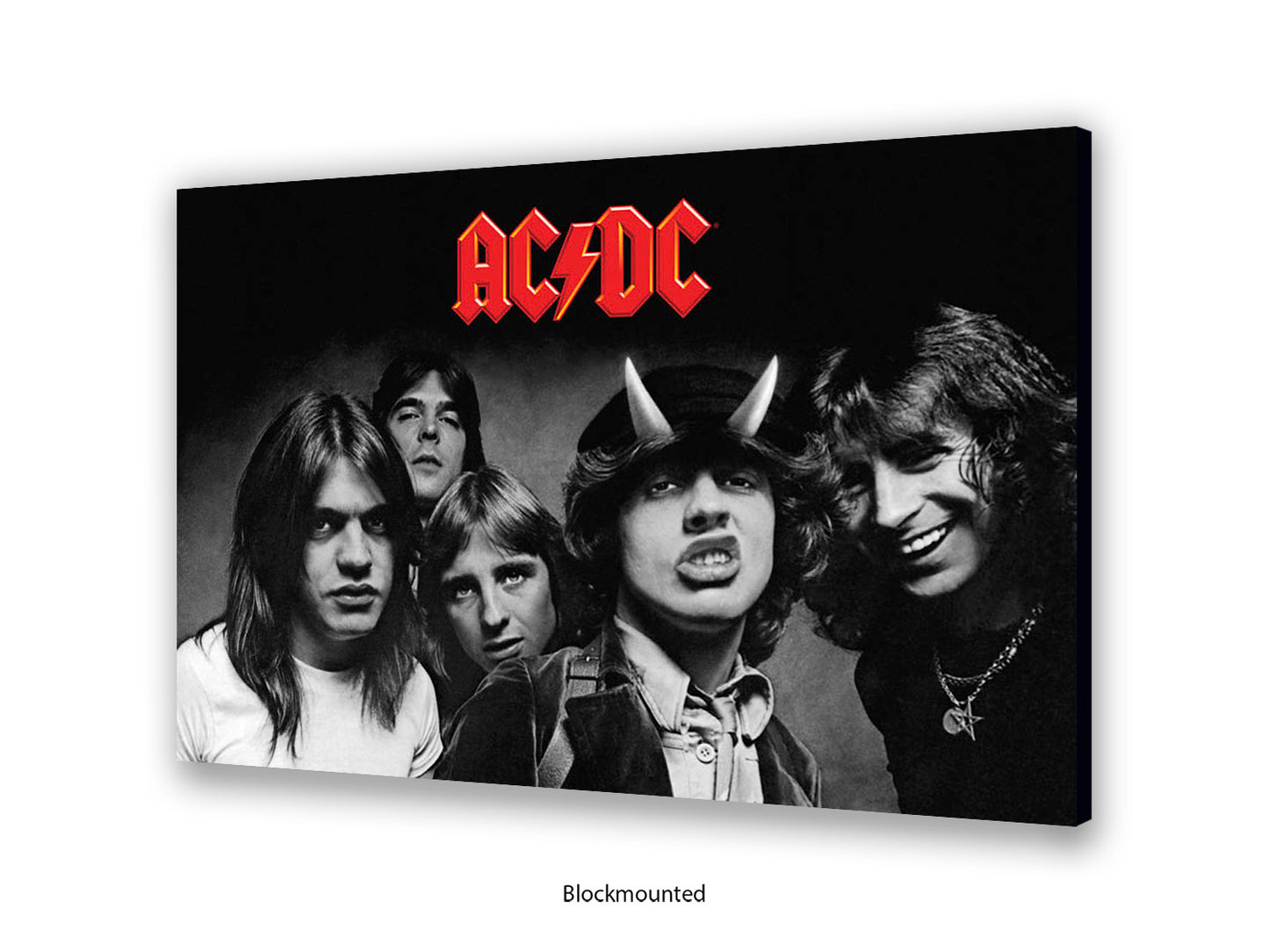 AC/DC Highway to Hell Poster - Black & White Rock Band Wall Art - AC/DC Album