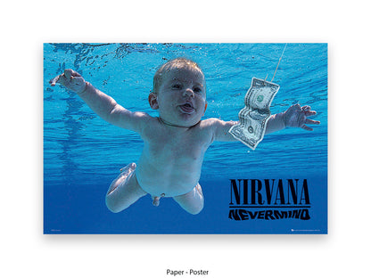 Nirvana - "NeverMind" Album Cover - Poster