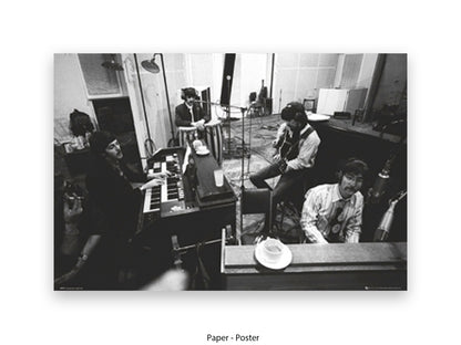 The Beatles Abbey Road Studios Poster - Studio 2 Recording Session Wall Art - Vintage Beatles Music Poster