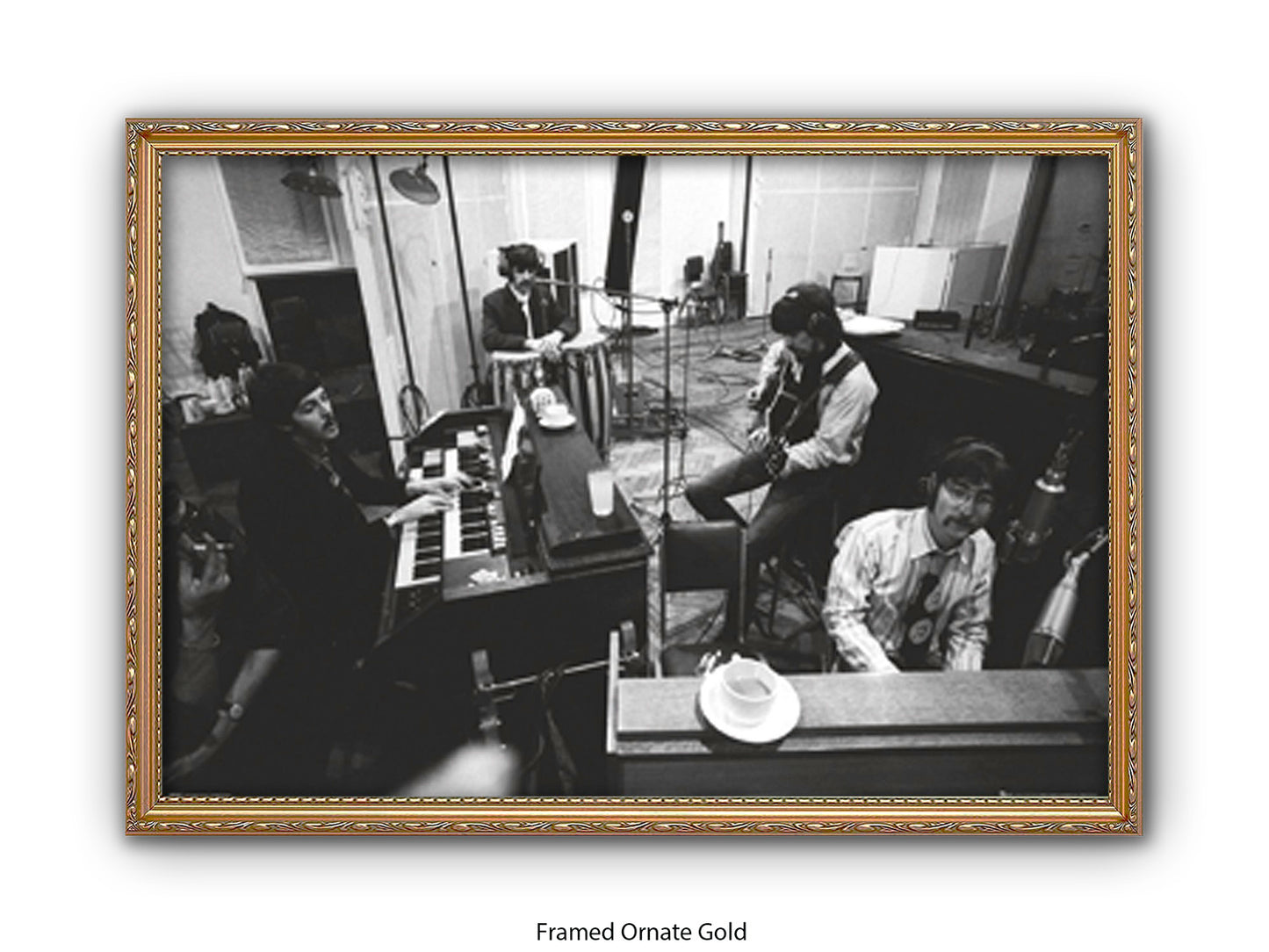 The Beatles Abbey Road Studios Poster - Studio 2 Recording Session Wall Art - Vintage Beatles Music Poster