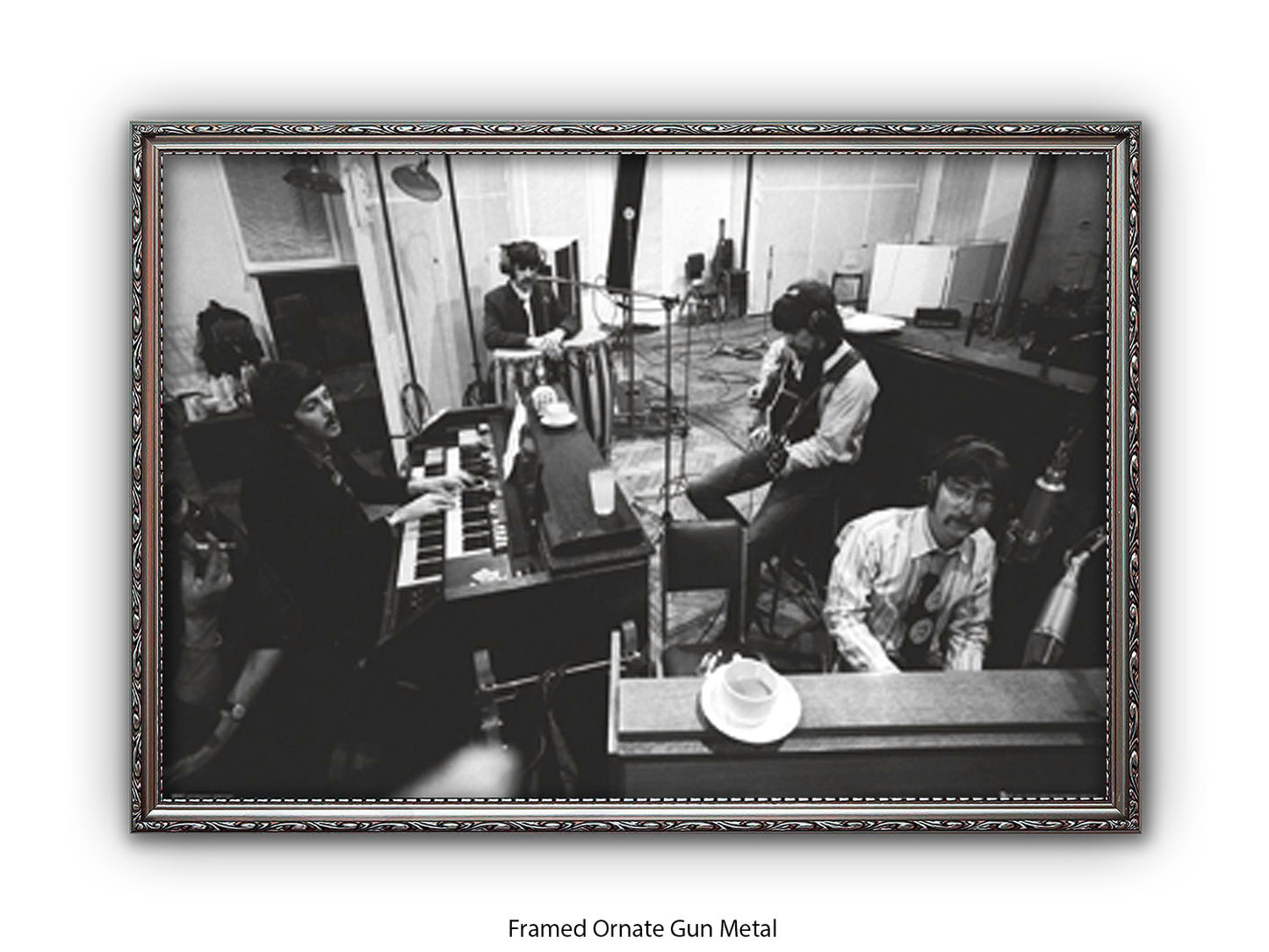 The Beatles Abbey Road Studios Poster - Studio 2 Recording Session Wall Art - Vintage Beatles Music Poster