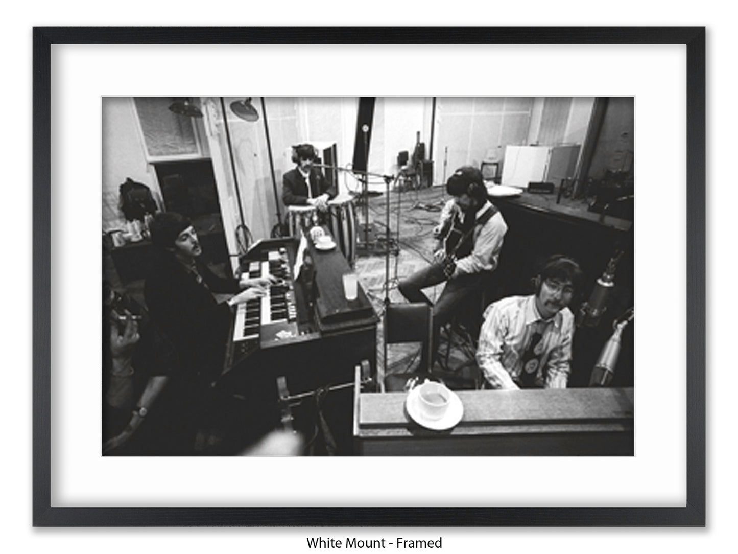 The Beatles Abbey Road Studios Poster - Studio 2 Recording Session Wall Art - Vintage Beatles Music Poster