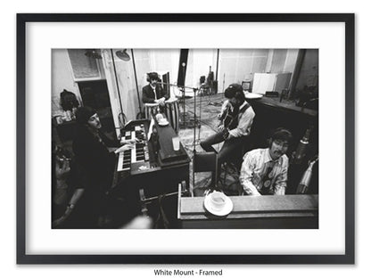 The Beatles Abbey Road Studios Poster - Studio 2 Recording Session Wall Art - Vintage Beatles Music Poster