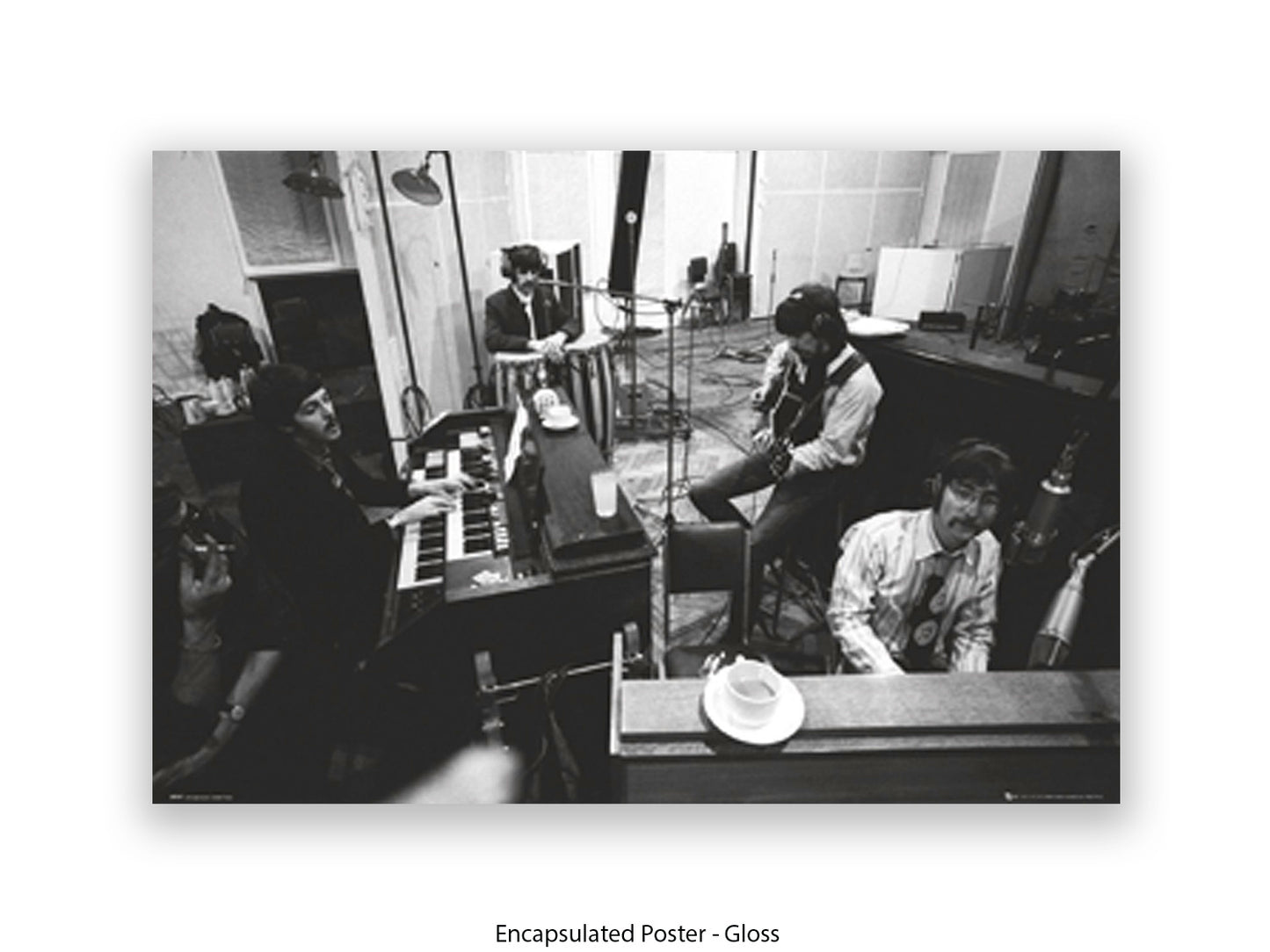 The Beatles Abbey Road Studios Poster - Studio 2 Recording Session Wall Art - Vintage Beatles Music Poster