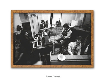 The Beatles Abbey Road Studios Poster - Studio 2 Recording Session Wall Art - Vintage Beatles Music Poster