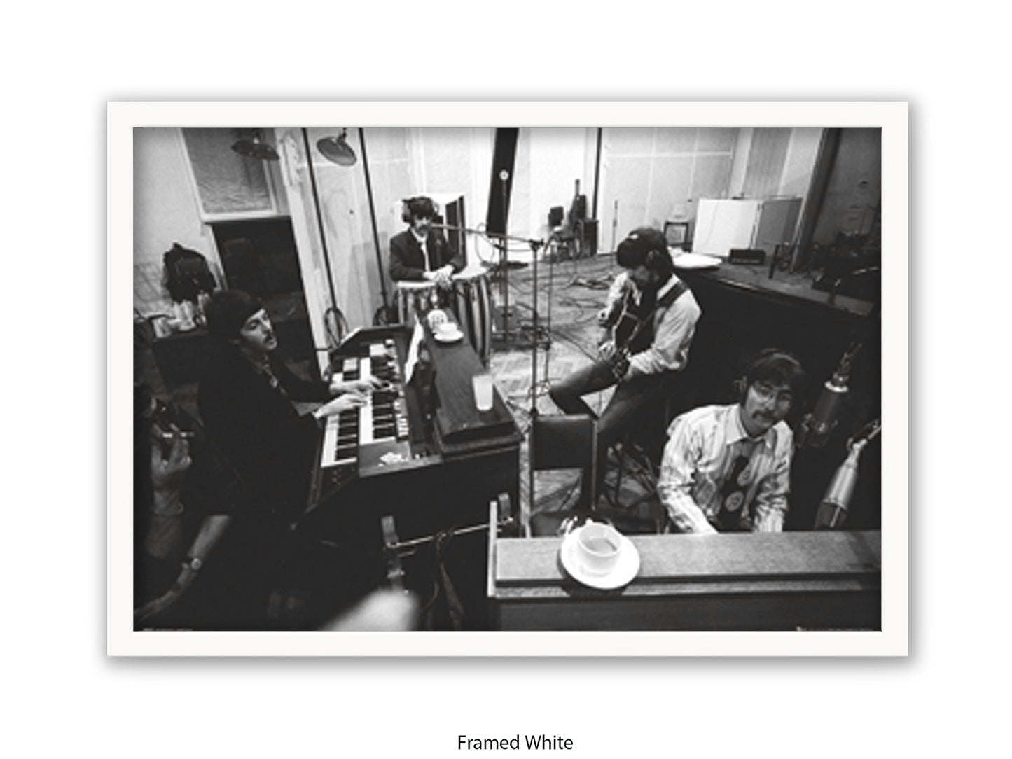 The Beatles Abbey Road Studios Poster - Studio 2 Recording Session Wall Art - Vintage Beatles Music Poster