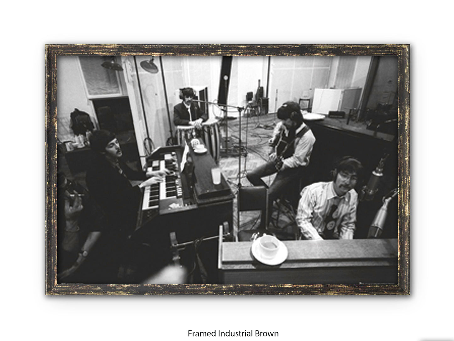 The Beatles Abbey Road Studios Poster - Studio 2 Recording Session Wall Art - Vintage Beatles Music Poster