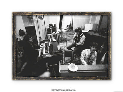 The Beatles Abbey Road Studios Poster - Studio 2 Recording Session Wall Art - Vintage Beatles Music Poster
