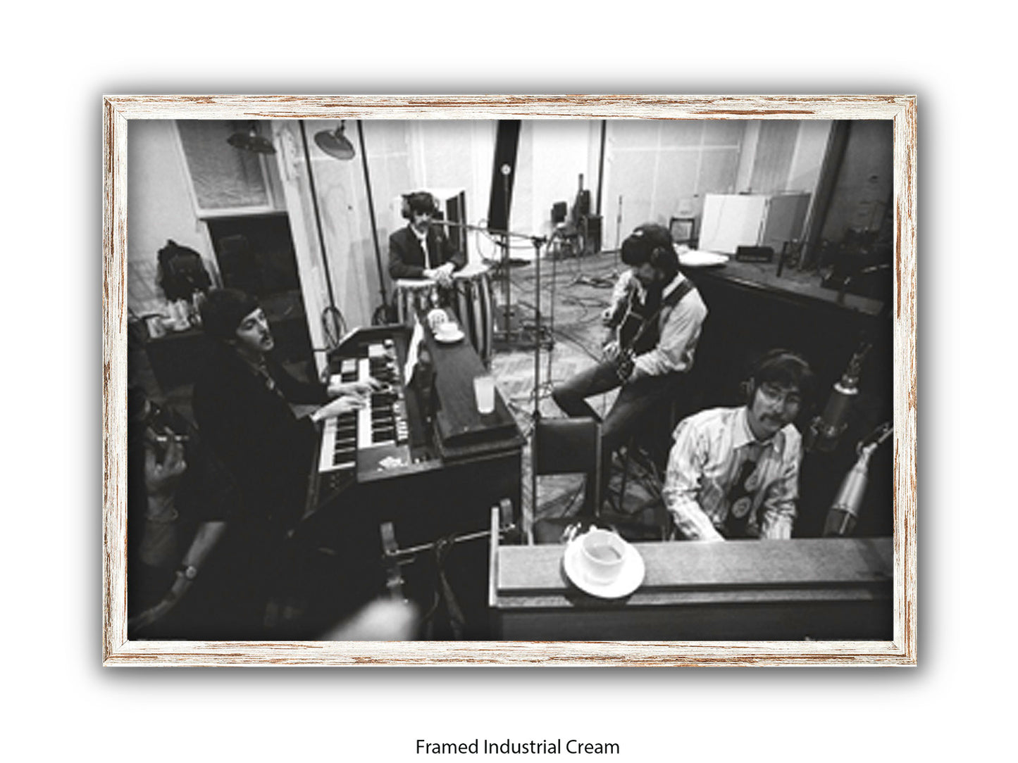 The Beatles Abbey Road Studios Poster - Studio 2 Recording Session Wall Art - Vintage Beatles Music Poster