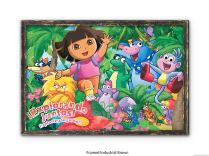 Dora the Explorer - Explorando Juntos! Exploring Together Official Paper Poster