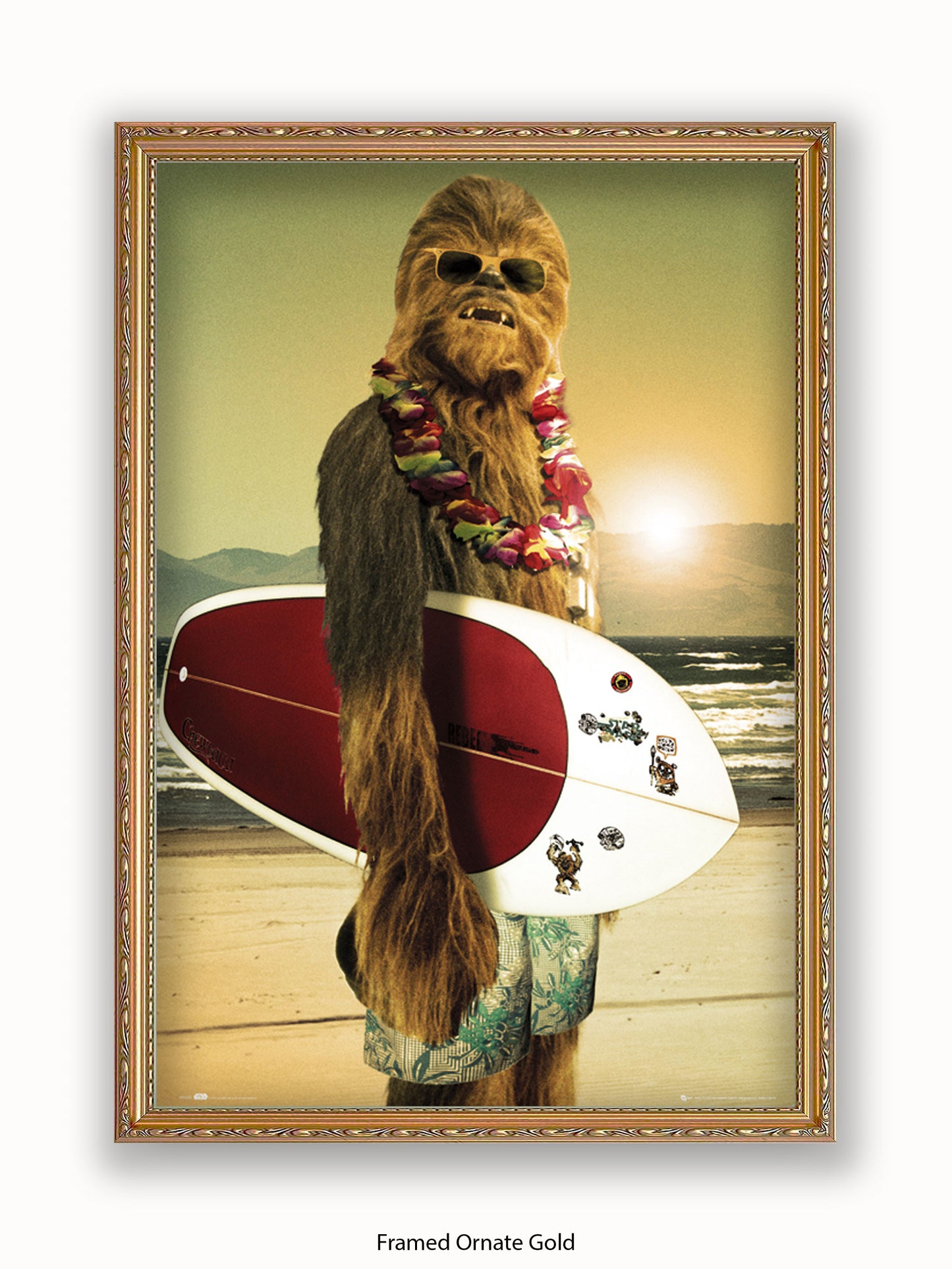 Star Wars  Chewbacca  Surf Board Poster