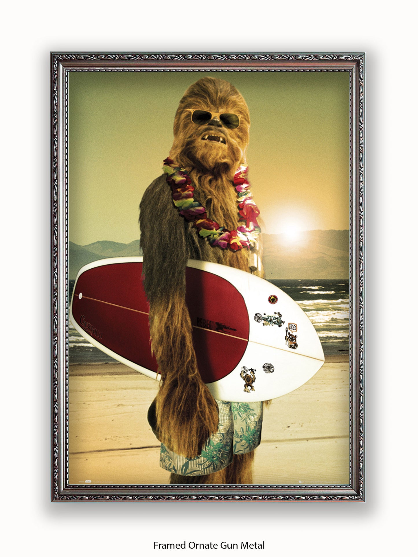 Star Wars  Chewbacca  Surf Board Poster