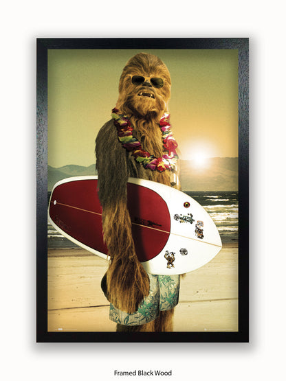 Star Wars  Chewbacca  Surf Board Poster