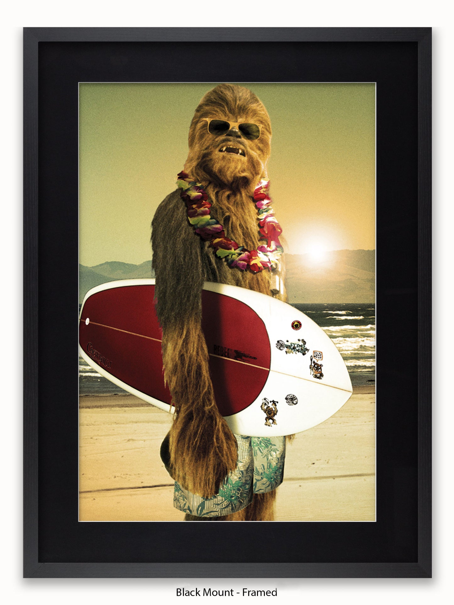 Star Wars  Chewbacca  Surf Board Poster
