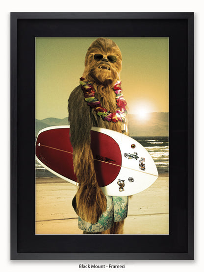 Star Wars  Chewbacca  Surf Board Poster