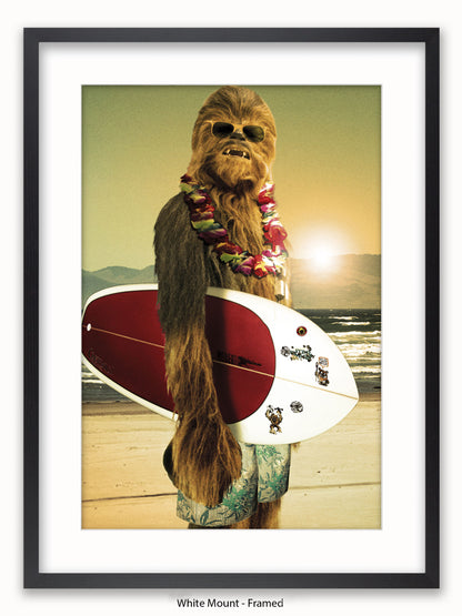 Star Wars  Chewbacca  Surf Board Poster