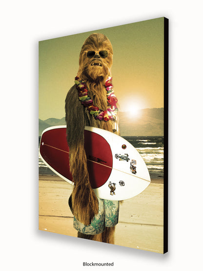 Star Wars  Chewbacca  Surf Board Poster